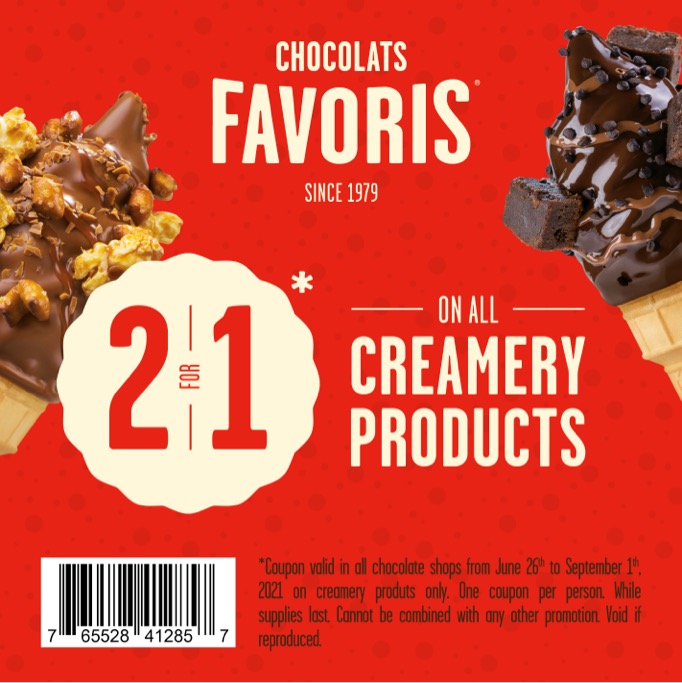 2 for 1 on all creamery products